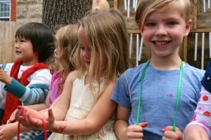 Kids enjoying the beautiful day.