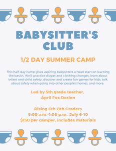 babysitter's club summer camp