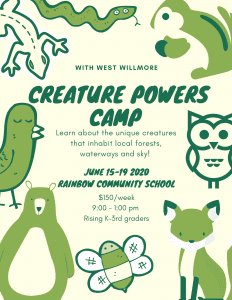 creature powers camp