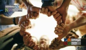 hands connected in a show of giving