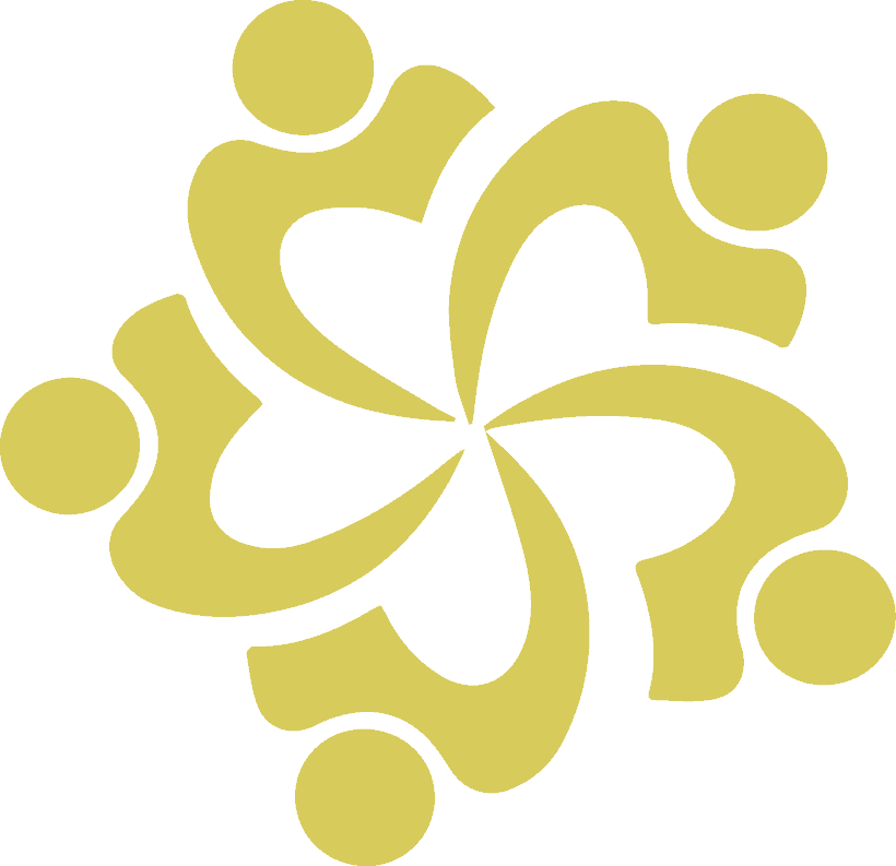 desaturated social domain flower icon