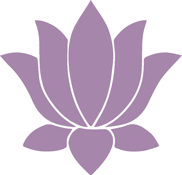 desaturated purple spiritual domain lotus icon