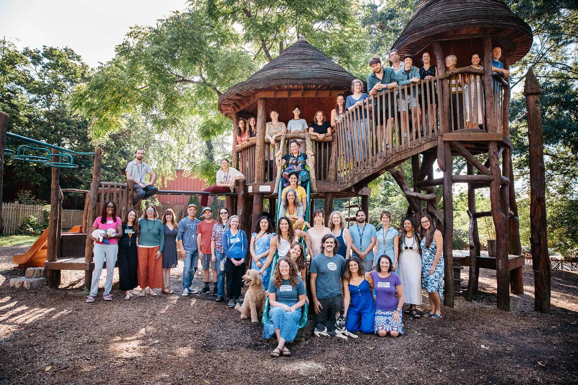 2024-2025 rcs staff on playground
